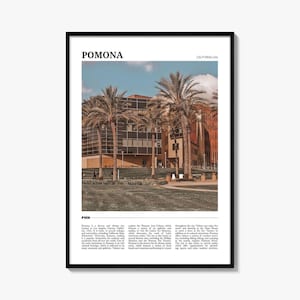 Pomona Travel Poster, Pomona Wall Art, Pomona Poster Print, Pomona Photo, Pomona Decor, California, USA
