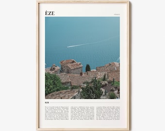 Eze Travel Poster, Eze Wall Art, Eze Poster Print, Eze Photo, Eze Decor, France