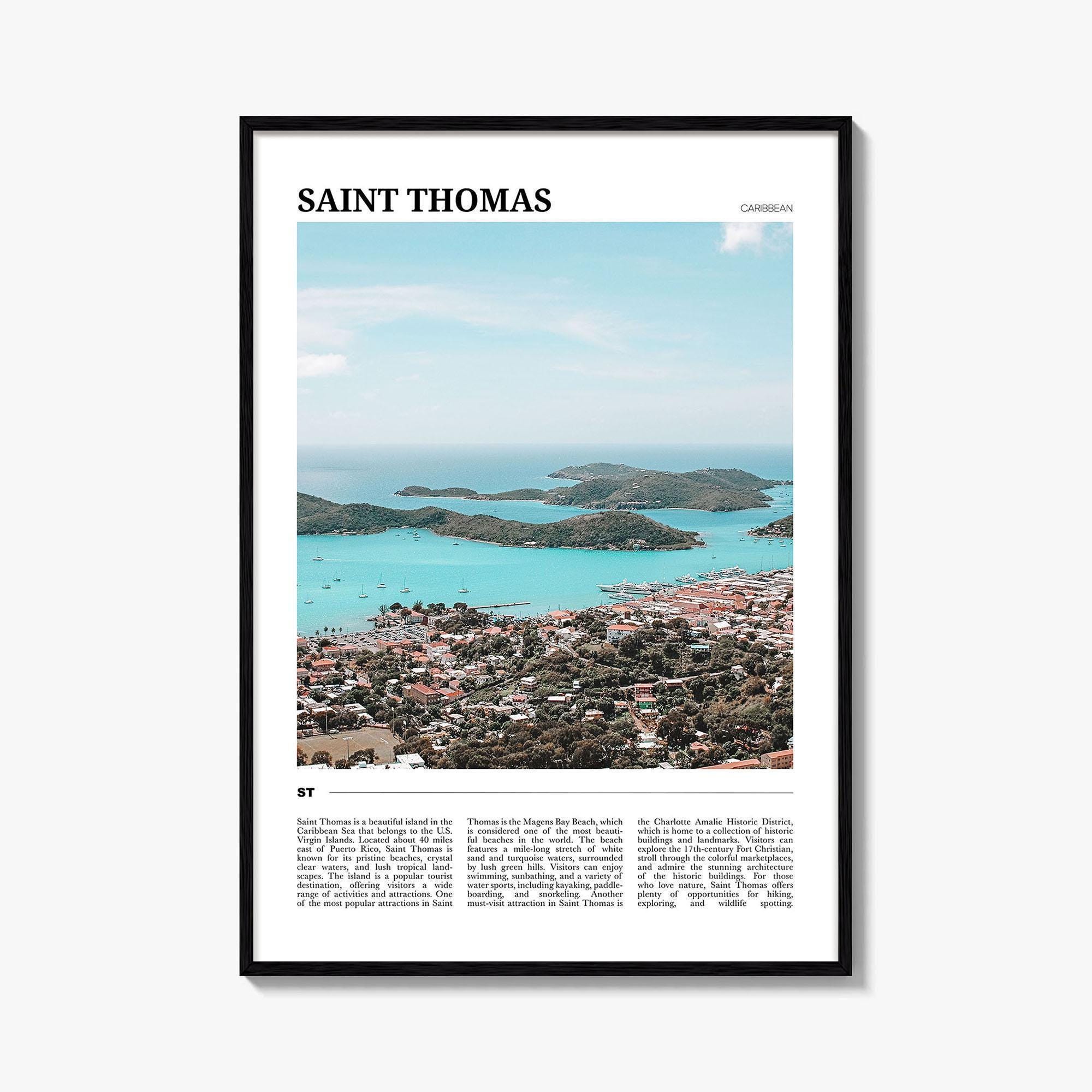 Saint Thomas Travel Poster, Saint Thomas Wall Art, Saint Thomas Poster Print, Saint Thomas Photo, Saint Thomas Decor, Caribbean