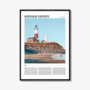Suffolk County Travel Poster, Suffolk County Wall Art, Suffolk County Poster Print, Suffolk County Photo, Suffolk County Decor, USA