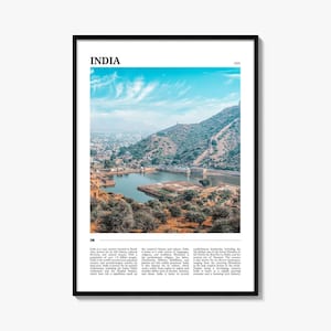 India Travel Poster: Vibrant Asia Wall Art Print