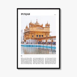 Punjab Reise Poster, Punjab Wandkunst, Punjab Poster Druck, Punjab Foto, Punjab Dekor, Indien