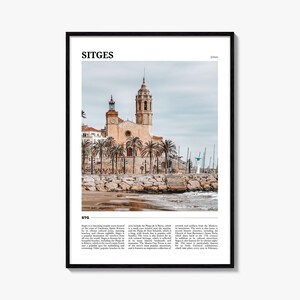Sitges Reise Poster, Sitges Wandkunst, Sitges Poster Druck, Sitges Foto, Sitges Dekor, Spanien