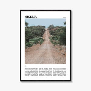 Nigeria Travel Poster: Vibrant West Africa Wall Art Print