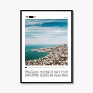 Reisposter Beiroet: levendige muurkunst Libanon