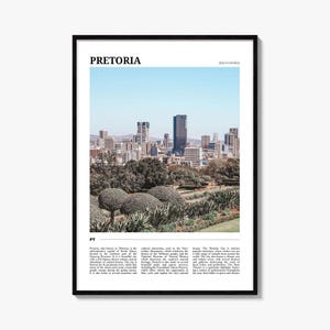 Pretoria Travel Poster, Pretoria Wall Art, Pretoria Poster Print, Pretoria Photo, Pretoria Decor, South Africa