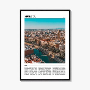 Murcia Reiseplakat, Murcia Wandkunst, Murcia Poster Druck, Murcia Foto, Murcia Dekor, Spanien