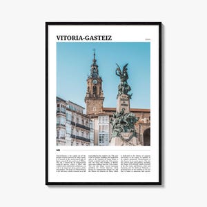 Vitoria Gasteiz Reiseplakat, Vitoria-Gasteiz Wandkunst, Vitoria-Gasteiz Poster Druck, Vitoria-Gasteiz Foto, Vitoria-Gasteiz Dekor, Spanien