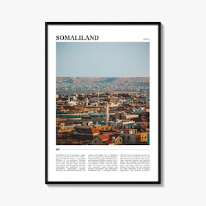 Somaliland Travel Poster, Somaliland Wall Art, Somaliland Poster Print, Somaliland Photo, Somaliland Decor, Africa