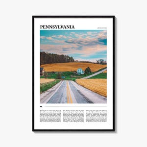 Pennsylvania Reiseplakat, Pennsylvania Wandkunst, Pennsylvania Poster Druck, Pennsylvania Foto, Pennsylvania Dekor, Vereinigte Staaten