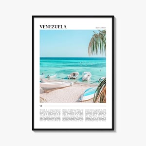 Venezuela Poster Print, Angel Falls Photo, Canaima National Park Wall Art, South America Travel Decor image 1