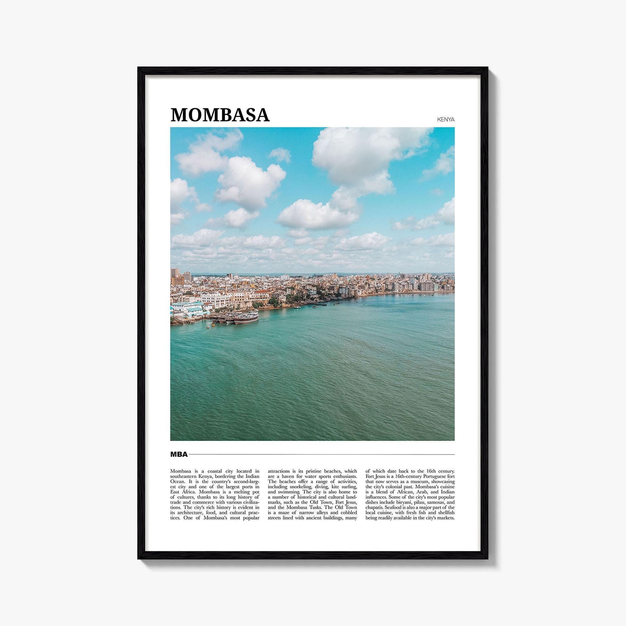 Mombasa Travel Poster, Mombasa Wall Art, Mombasa Poster Print, Mombasa Photo, Mombasa Decor, Kenya