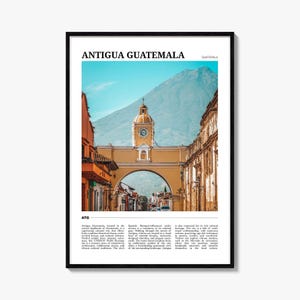 Antigua Guatemala Travel Poster, Antigua Guatemala Wall Art, Antigua Guatemala Poster Print, Antigua Guatemala Photo, Antigua Decor