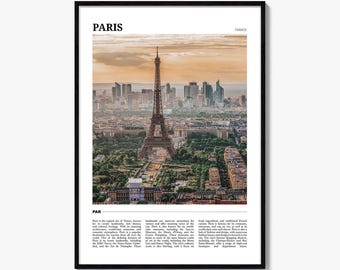 Paris Eiffel Tower Photo Print: France Travel Poster