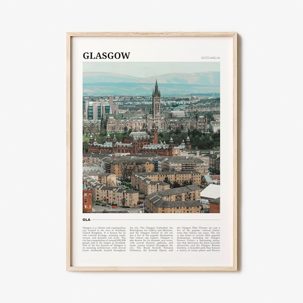 Glasgow Poster Etsy
