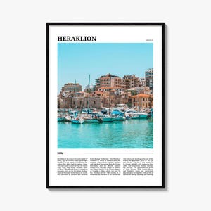 Heraklion Travel Poster, Heraklion Wall Art, Heraklion Poster Print, Heraklion Photo, Heraklion Decor, Greece