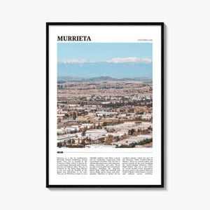 Murrieta Travel Poster, Murrieta Wall Art, Murrieta Poster Print, Murrieta Photo, Murrieta Decor, California, USA