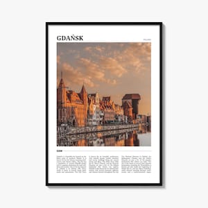 Gdansk Travel Poster: Vibrant Poland Wall Art Print