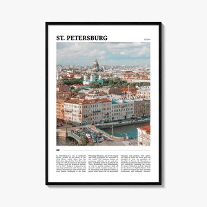 St Petersburg Travel Poster Russia, St. Petersburg Wall Art, St. Petersburg Poster Print, St. Petersburg Photo, St. Petersburg Decor, Russia