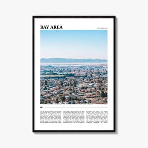 Bay Region Reise Poster Nr. 1, San Francisco Bay Region Wandkunst, San Francisco Bay Region Poster, Foto, Dekor, Kalifornien, USA