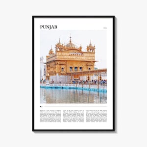 Punjab Travel Poster, Punjab Wall Art, Punjab Poster Print, Punjab Photo, Punjab Decor, India