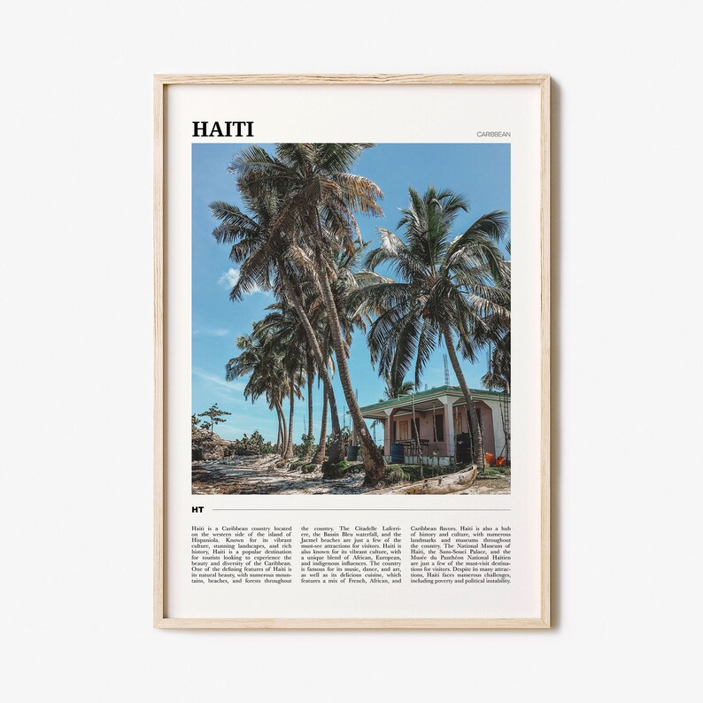 Haiti Travel Poster, Haiti Wall Art, Haiti Poster Print, Haiti Photo, Haiti Decor, Caribbean image 1