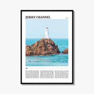 Póster de viaje n.º 2 de las Islas del Canal de Jersey, arte mural de las Islas del Canal de Jersey, póster de las Islas del Canal de Jersey, foto de las Islas del Canal de Jersey