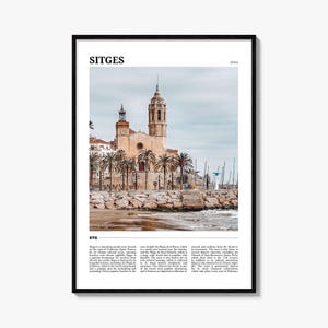 Sitges Travel Poster, Sitges Wall Art, Sitges Poster Print, Sitges Photo, Sitges Decor, Spain