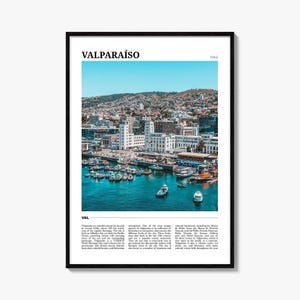 Valparaiso Chile Travel Poster: Vibrant City Wall Art