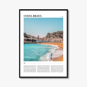 Costa Brava Travel Poster: Vibrant Spain Wall Art