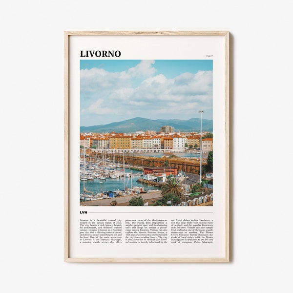 Livorno Travel Poster, Livorno Wall Art, Livorno Poster Print, Livorno Photo, Livorno Decor, Italy