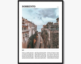 Sorrento Reiseposter Italien, Sorrento Wandkunst, Sorrento Poster Druck, Sorrento Foto, Sorrento Dekor, Italien