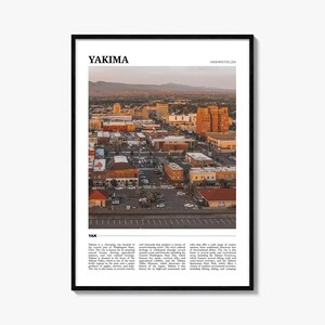 Yakima Reise Poster, Yakima Wandkunst, Yakima Poster Druck, Yakima Foto, Yakima Decor, Washington, USA