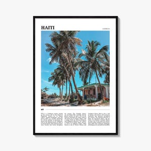 Haiti Travel Poster: Caribbean Wall Art Print