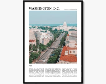Washington DC Travel Poster No 2, Washington dc Wall Art, Washington dc Poster Print, Washington dc Photo, Washington DC Decor, USA