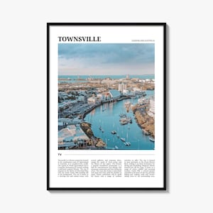 Townsville Travel Poster, Townsville Wall Art, Townsville Poster Print, Townsville Photo, Townsville Decor, Queensland, Australia