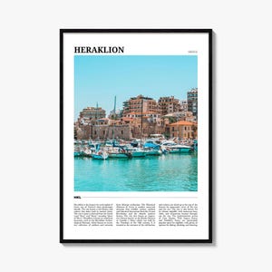 Heraklion Reiseplakat, Heraklion Wandkunst, Heraklion Poster Druck, Heraklion Foto, Heraklion Dekor, Griechenland