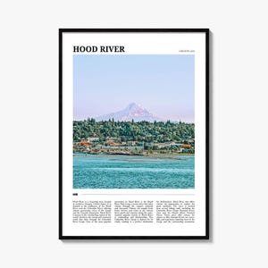 Hood River Reiseplakat, Hood River Wandkunst, Hood River Poster Druck, Hood River Foto, Hood River Dekor, Oregon, USA