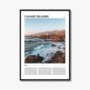 Kanarische Inseln Reiseposter, Kanarische Inseln Wandkunst, Kanarische Inseln Poster Druck, Kanarische Inseln Foto, Kanarische Inseln Dekoration, Spanien