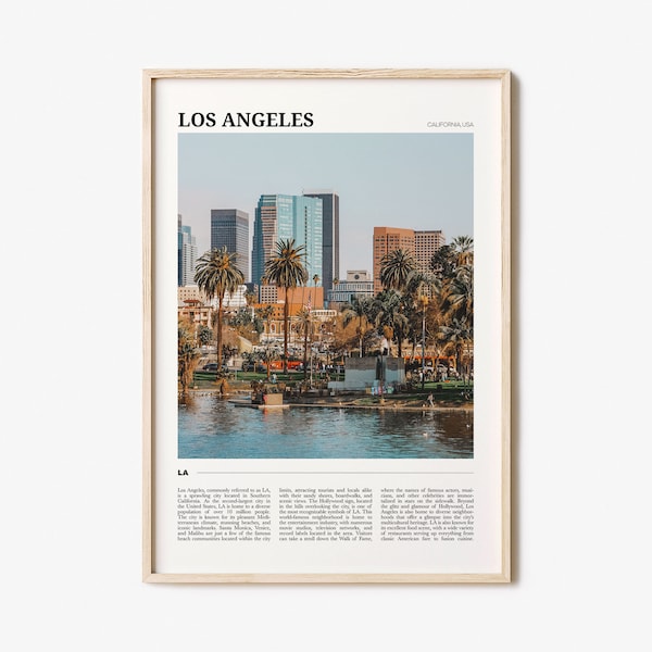 Los Angeles Travel Poster No 1, Los Angeles Wall Art, Los Angeles Poster Print, Los Angeles Photo, Los Angeles Decor, California, USA