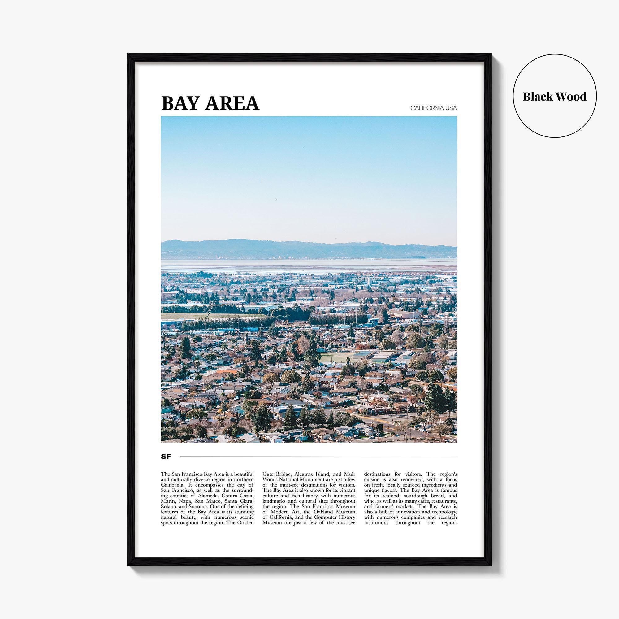 Buy San Francisco Bay Area Travel Poster: California Wall Art Online in  India - Etsy