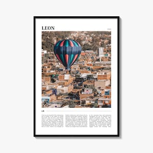 Póster de viaje de León, España, n.º 2, arte mural de León, impresión de póster de León, fotografía de León, decoración de León, España