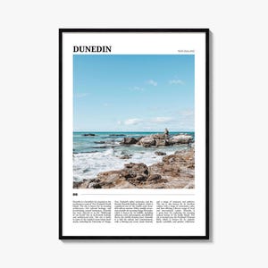 Dunedin Travel Poster No 2, Dunedin Wall Art, Dunedin Poster Print, Dunedin Photo, Dunedin Decor, New Zealand