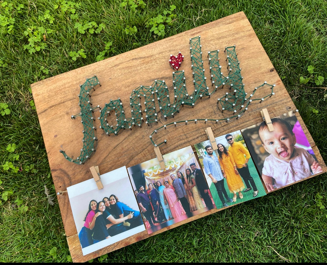 Customised Family String Art for Wall Decor Etsy