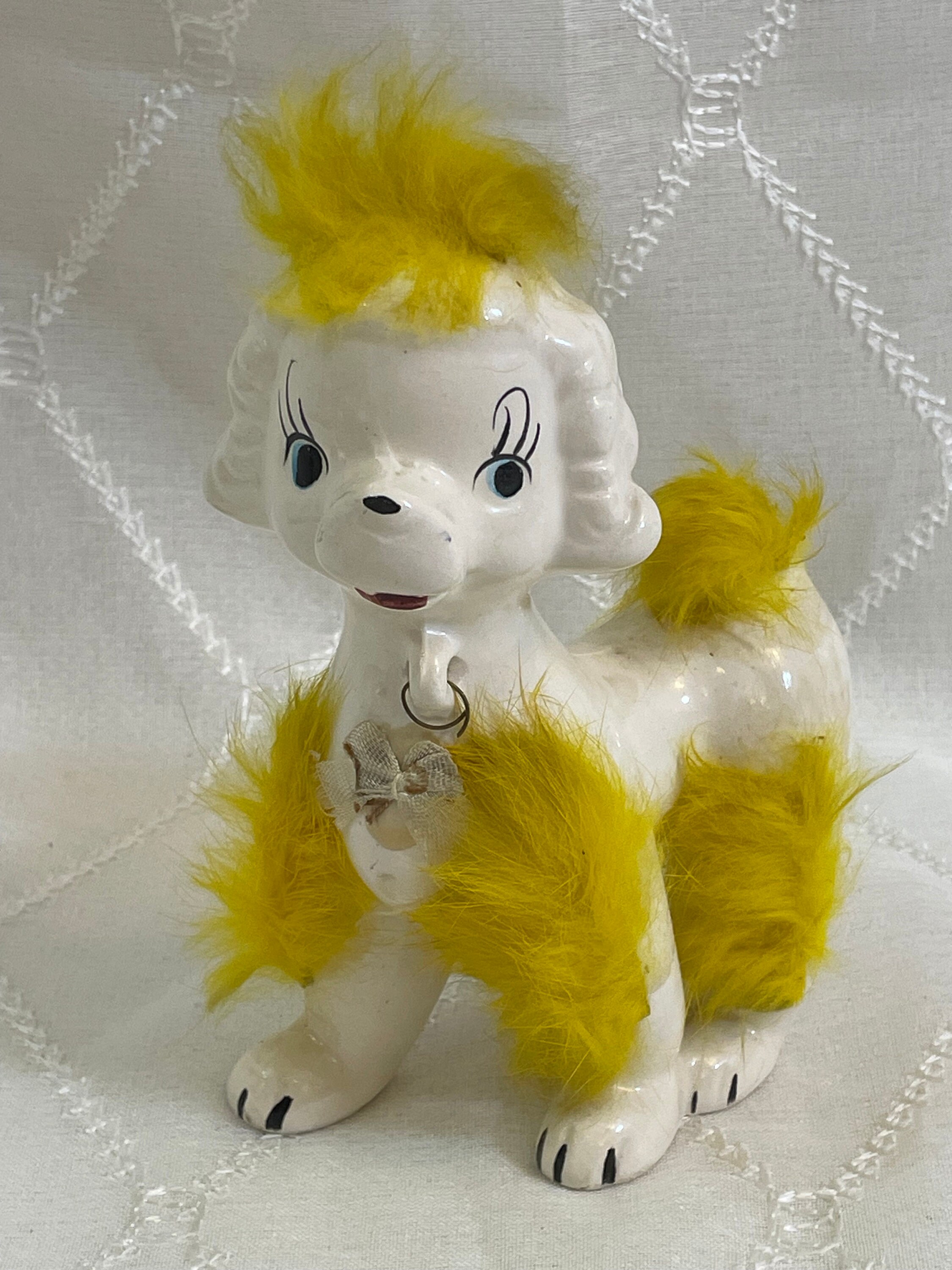 Vtg Ceramic Japan Kitschy Fur Poodle - Etsy