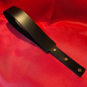 Real Leather Folded Slapping Paddle