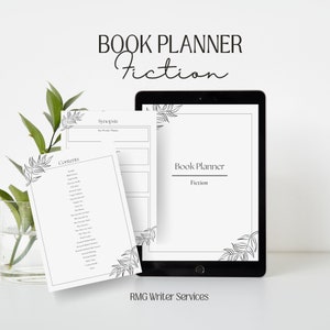 Minimalist Fiction Book Planner |  Planner for authors and writers | Book planner | Digital planner| Author Planner| Novel Planner