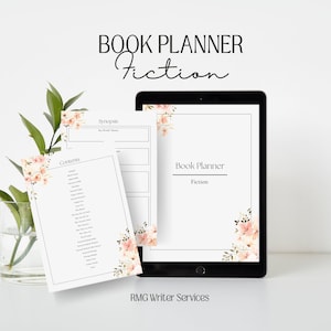 Floral Fiction Book Planner |  Planner for authors and writers | Book planner | Digital planner| Author Planner| Novel Planner