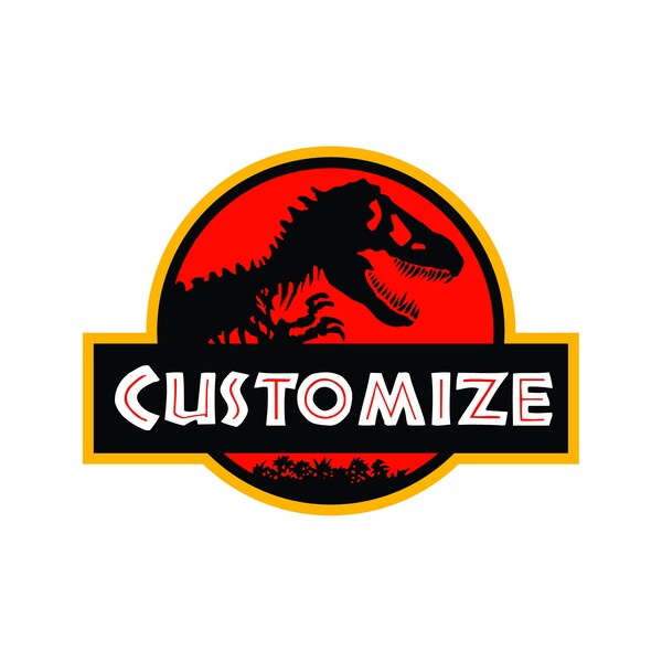 Jurassic Customize Svg, Jurassic Personalize Svg, T-Rex Svg, Name Custom, Custom Jurassic Design, Custom Birthday Invitation, Dinosaur Svg