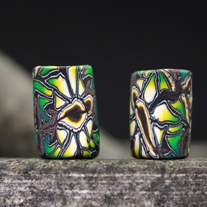 2 Dread Beads Set Dread Jewelry Red Dread Beads Rasta Jewelry Green Psy Dread Beads Boho Dread Jewelry Hippie Set Pear Dread Jewelry Set
